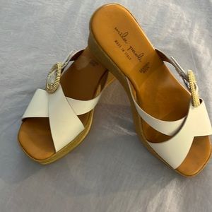 Mila Paoli 3” platform wedge sandal, worn once.